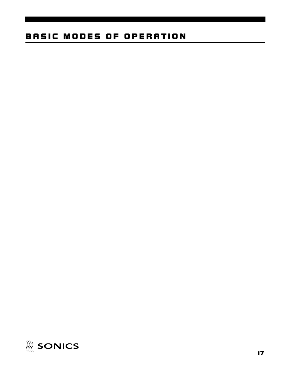Sonics FM User Manual | Page 18 / 55