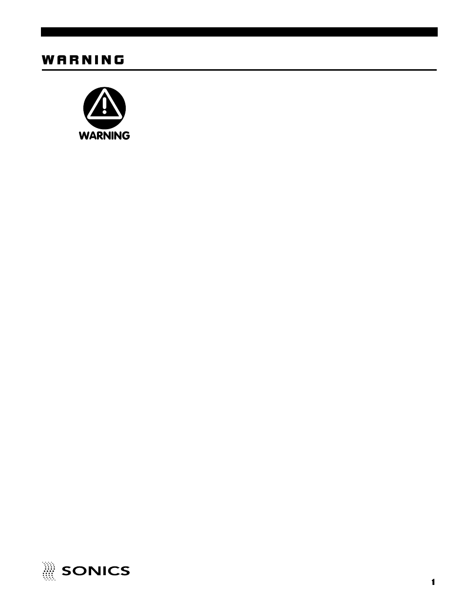 Sonics & materials, inc | Sonics FM User Manual | Page 2 / 55
