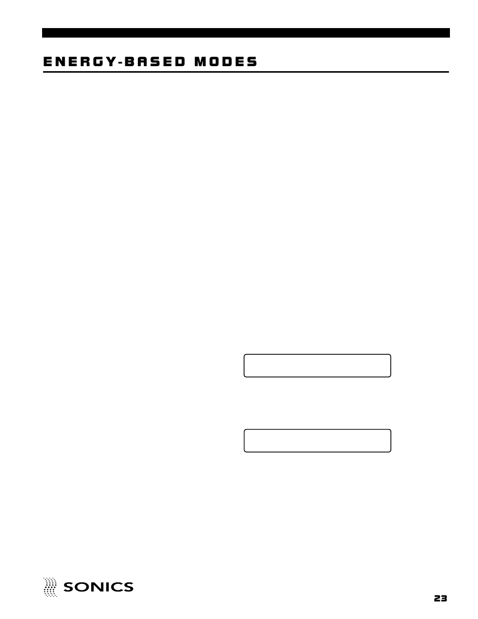 Sonics FM User Manual | Page 24 / 55