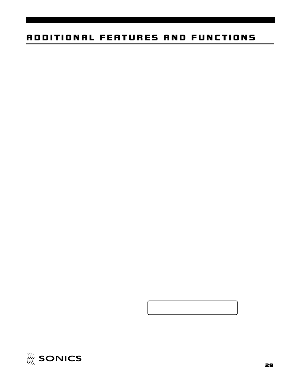 Sonics FM User Manual | Page 30 / 55