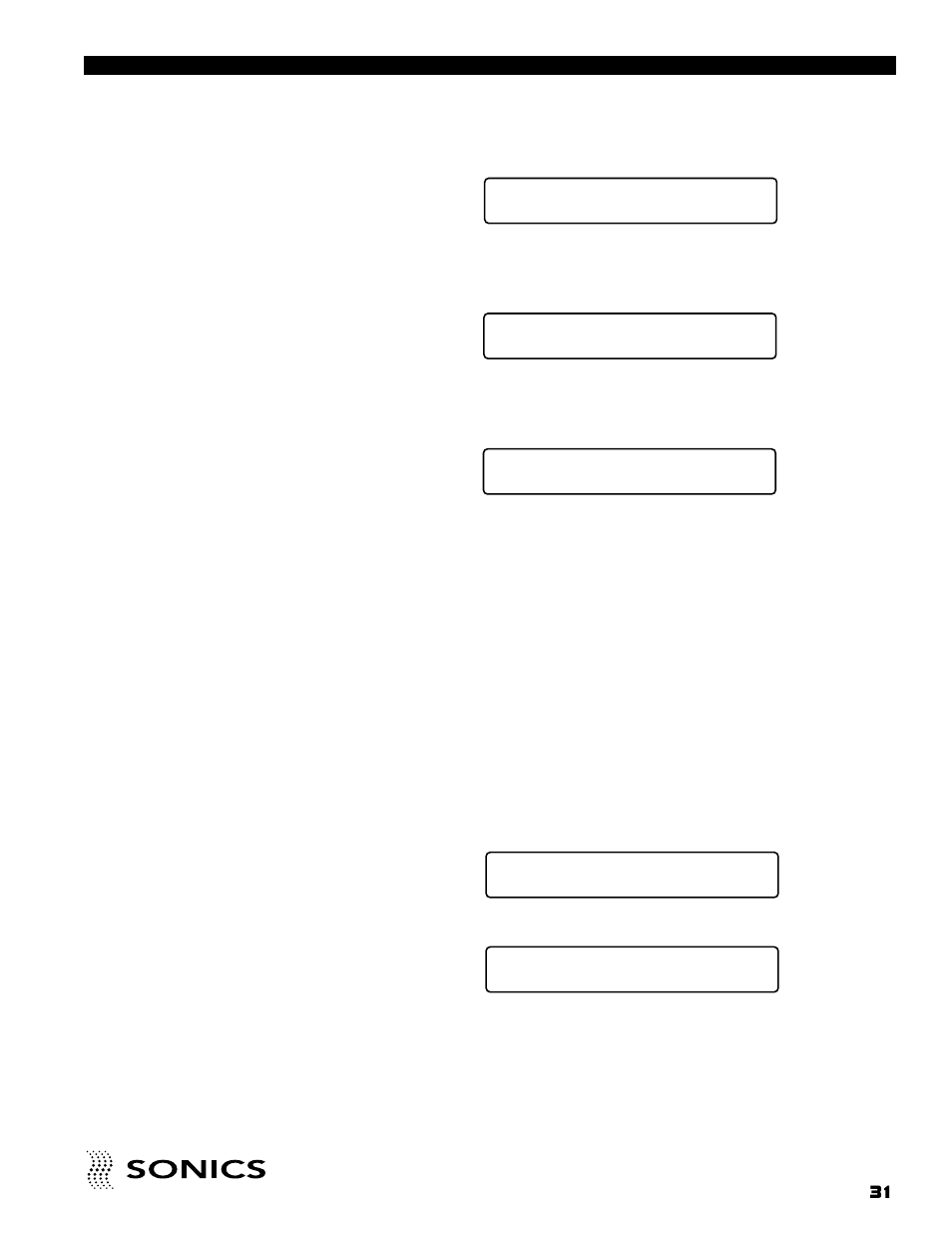 Sonics FM User Manual | Page 32 / 55