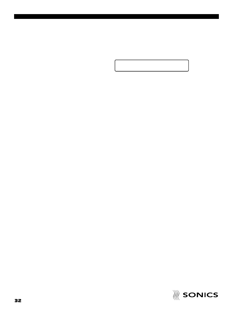 Sonics FM User Manual | Page 33 / 55