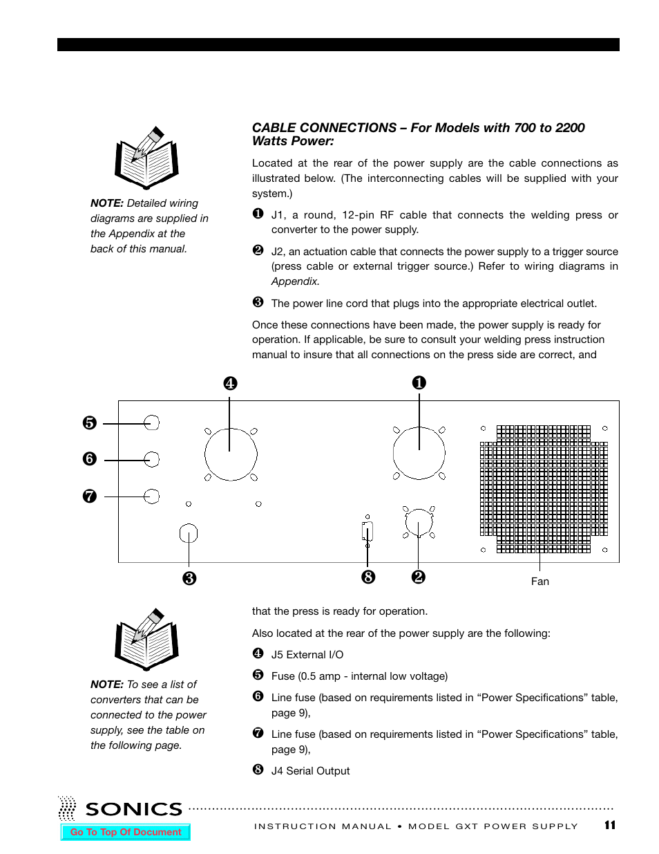 Sonics GXT User Manual | Page 12 / 51