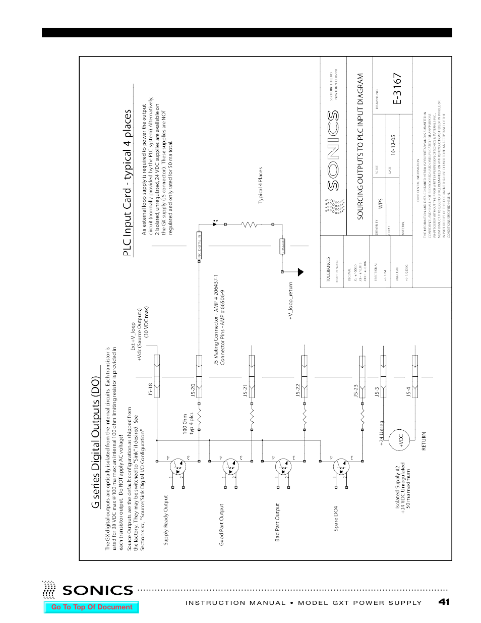 Drawings | Sonics GXT User Manual | Page 43 / 51