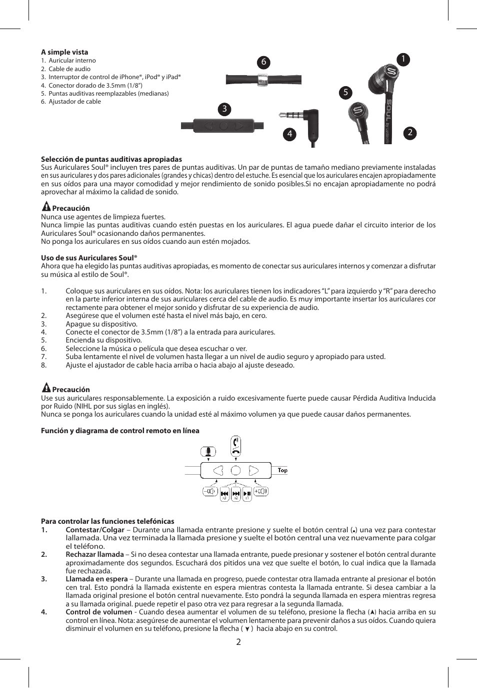 Soul Electronics SL49 User Manual | Page 6 / 48