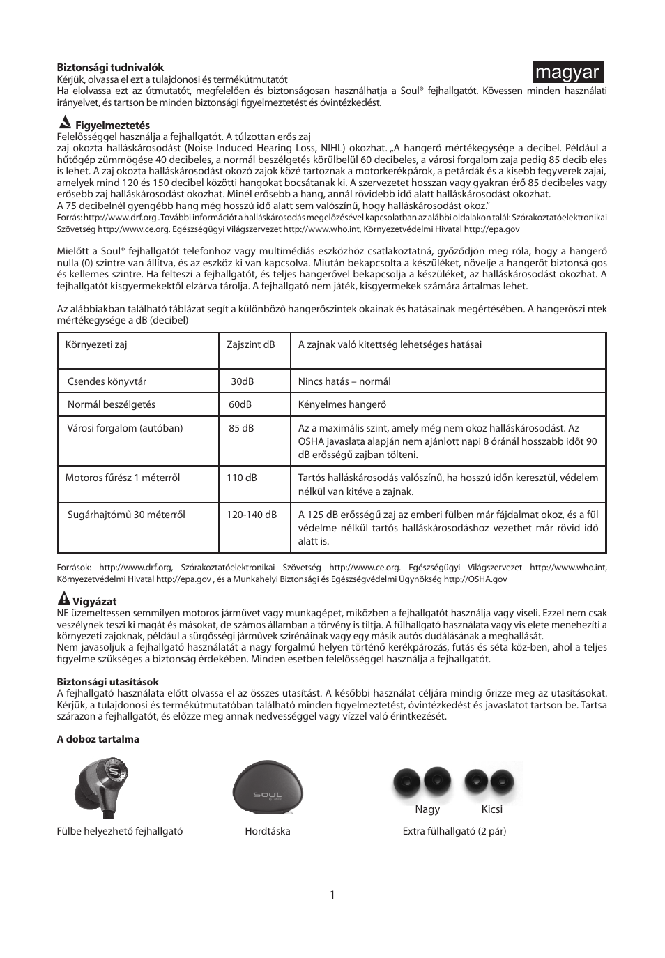 Magyar | Soul Electronics SL99 User Manual | Page 33 / 48