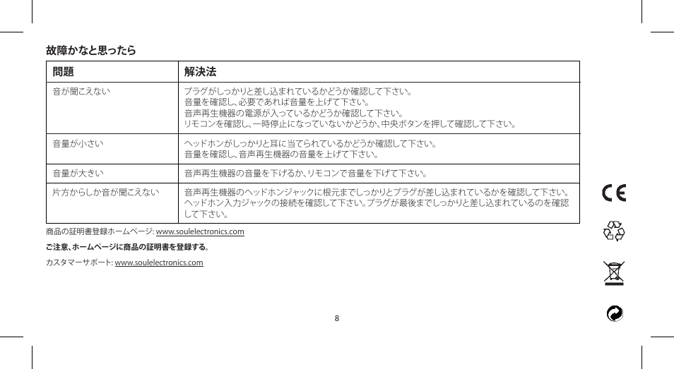 Soul Electronics SL100 User Manual | Page 147 / 148