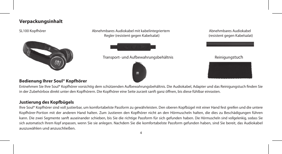 Soul Electronics SL100 User Manual | Page 25 / 148