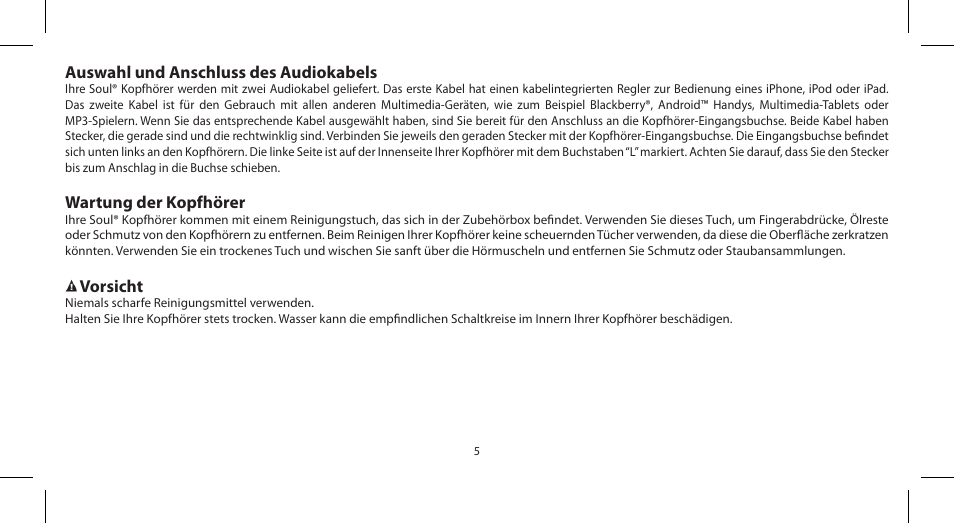 Soul Electronics SL100 User Manual | Page 26 / 148