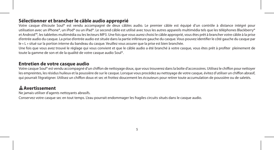 Soul Electronics SL100 User Manual | Page 36 / 148