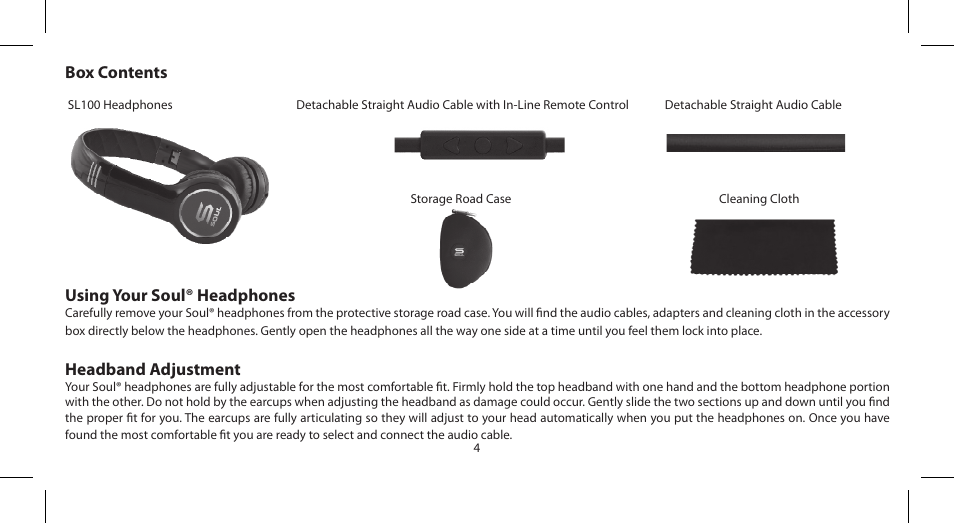 Soul Electronics SL100 User Manual | Page 6 / 148