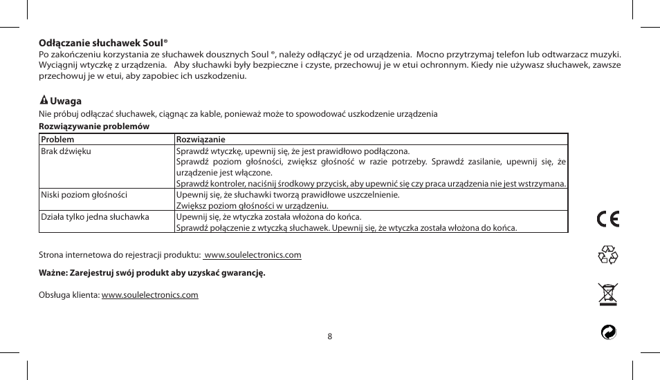 Soul Electronics SL150 User Manual | Page 108 / 121