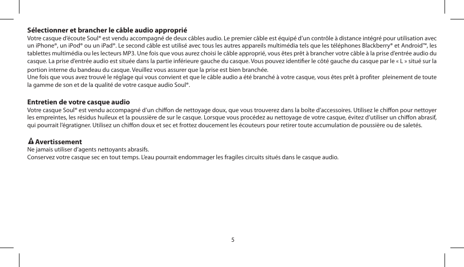 Soul Electronics SL150 User Manual | Page 32 / 121