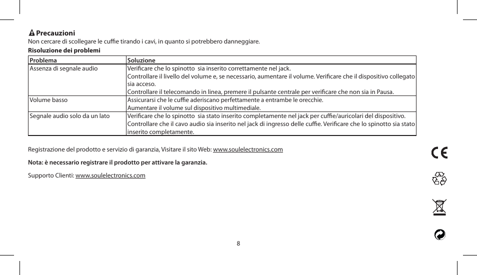 Soul Electronics SL150 User Manual | Page 44 / 121