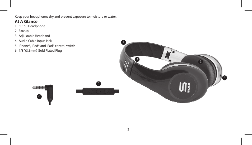 At a glance | Soul Electronics SL150 User Manual | Page 5 / 121