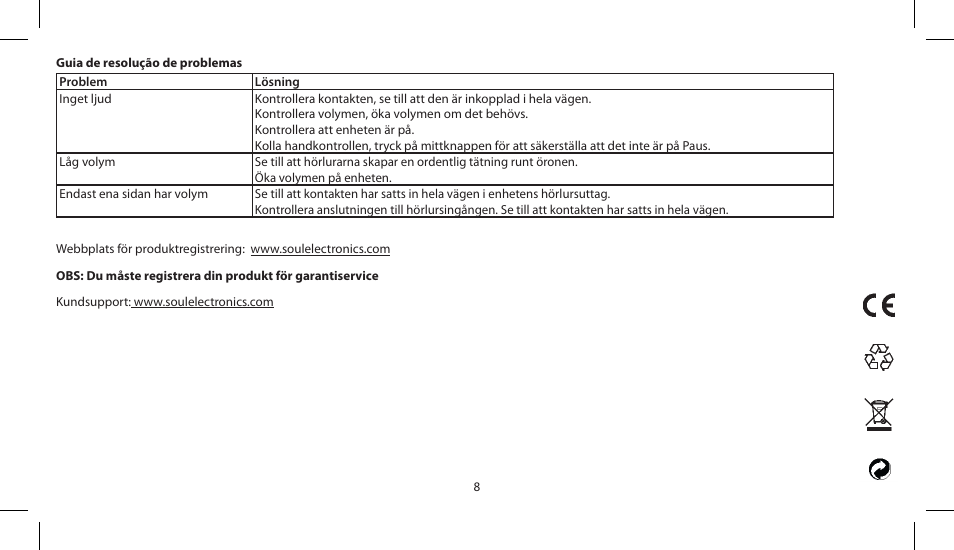 Soul Electronics SL150 User Manual | Page 84 / 121