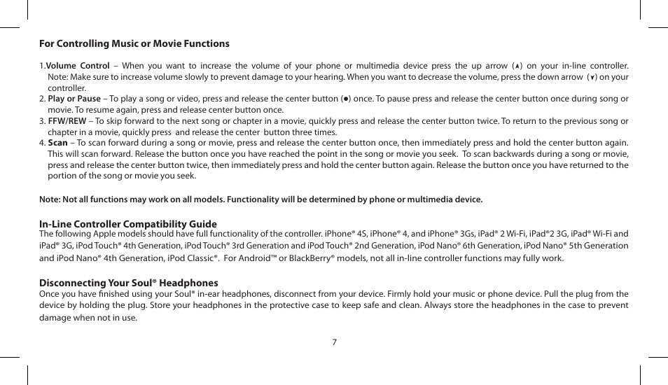 Soul Electronics SL150 User Manual | Page 9 / 121
