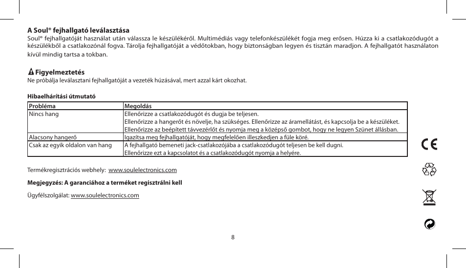 Soul Electronics SL150 User Manual | Page 92 / 121