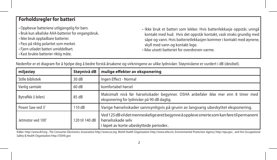 Forholdsregler for batteri | Soul Electronics SL300 User Manual | Page 136 / 183