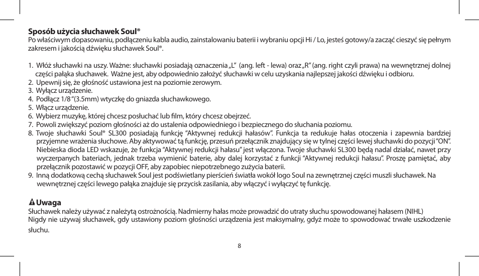 Soul Electronics SL300 User Manual | Page 154 / 183