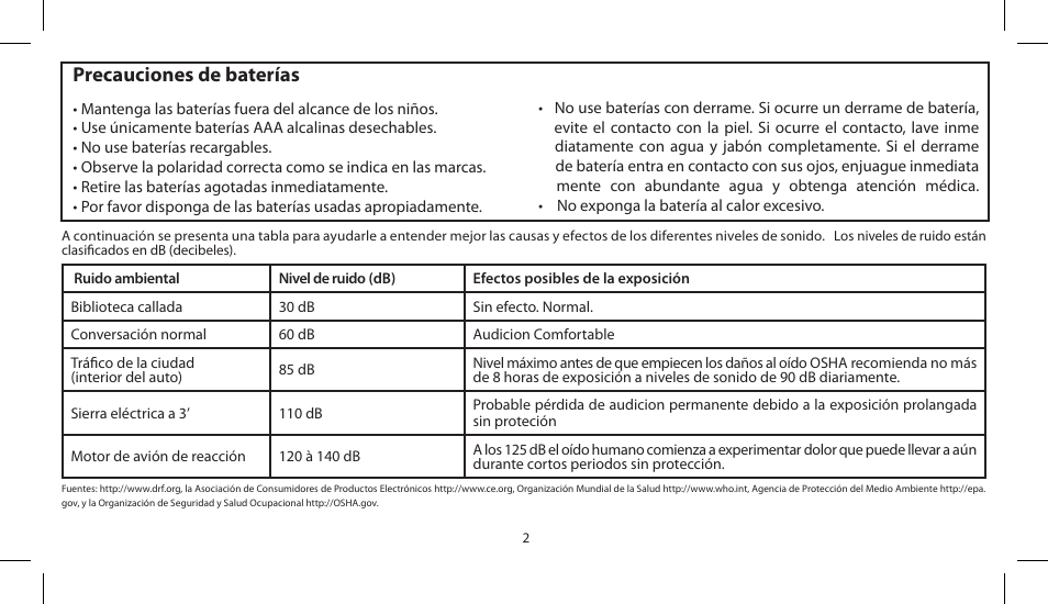 Precauciones de baterías | Soul Electronics SL300 User Manual | Page 16 / 183