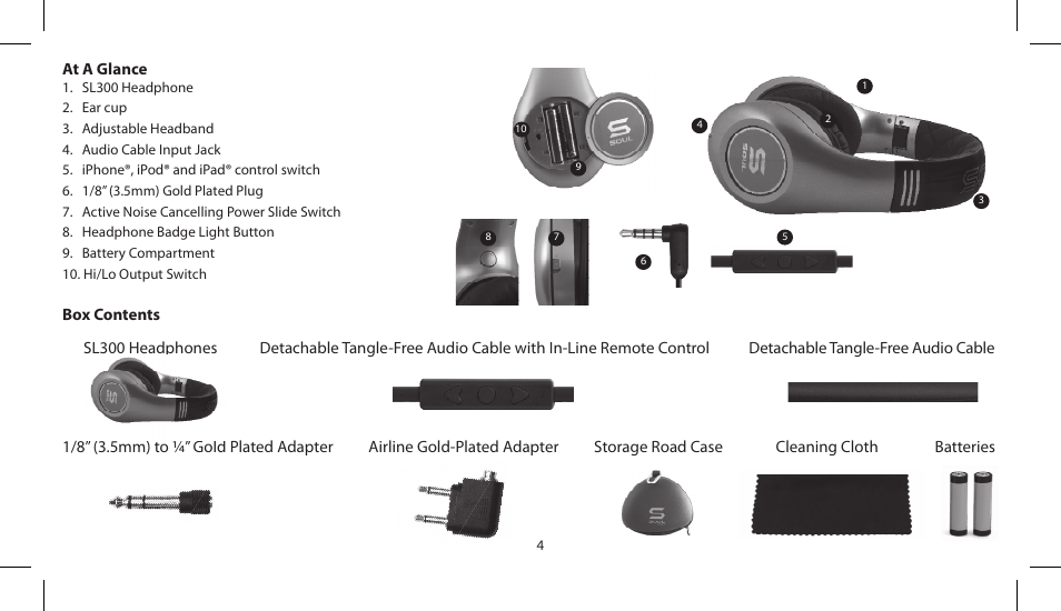 Soul Electronics SL300 User Manual | Page 6 / 183