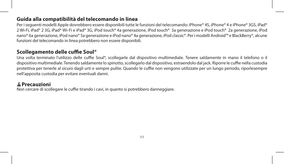 Soul Electronics SL300 User Manual | Page 61 / 183