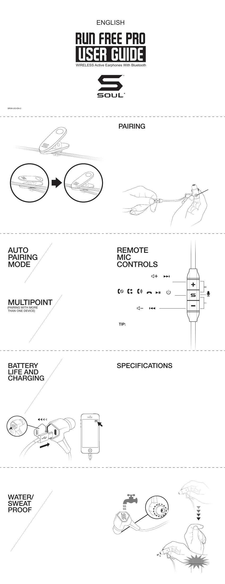 Soul Electronics Run Free Pro User Manual | 16 pages