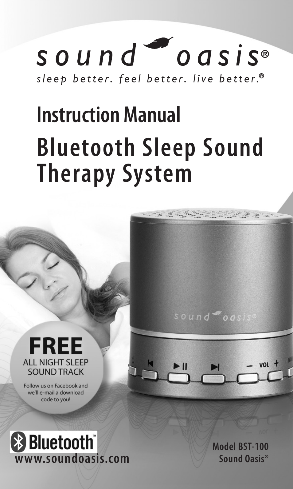 Sound Oasis BST-100 User Manual | 9 pages