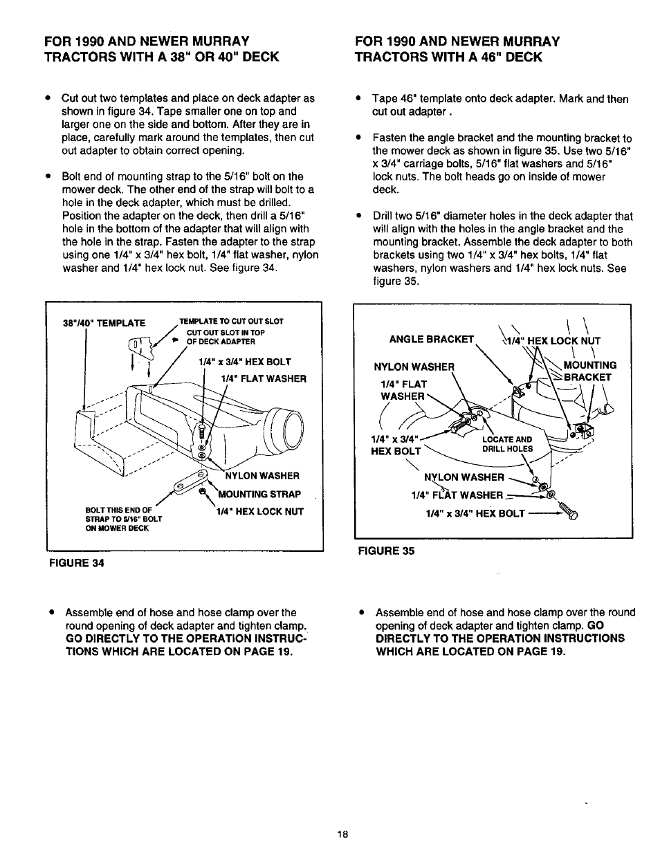 For 1990 and newer murray tractors with a 46" deck | Craftsman 486.24516 User Manual | Page 18 / 32