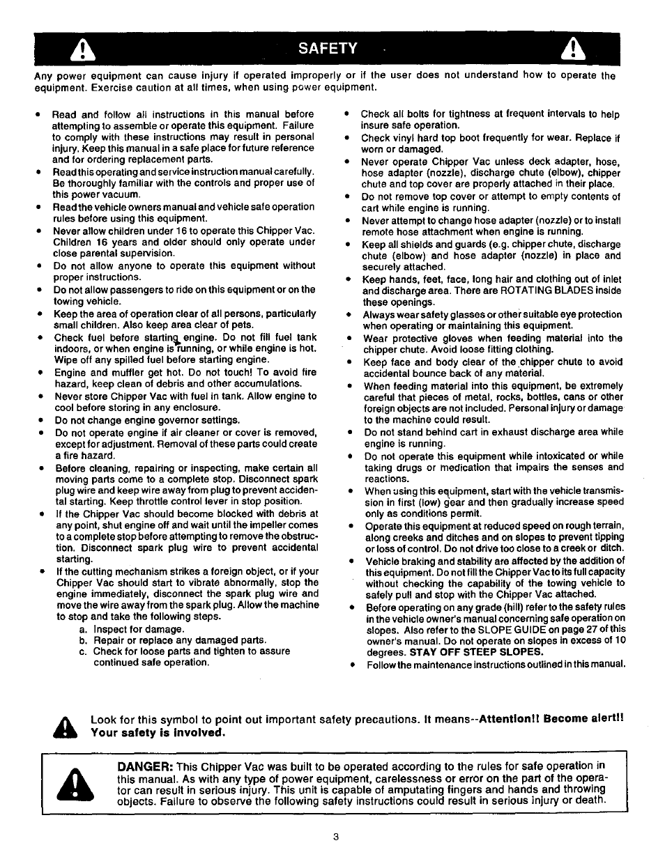Craftsman 486.24516 User Manual | Page 3 / 32