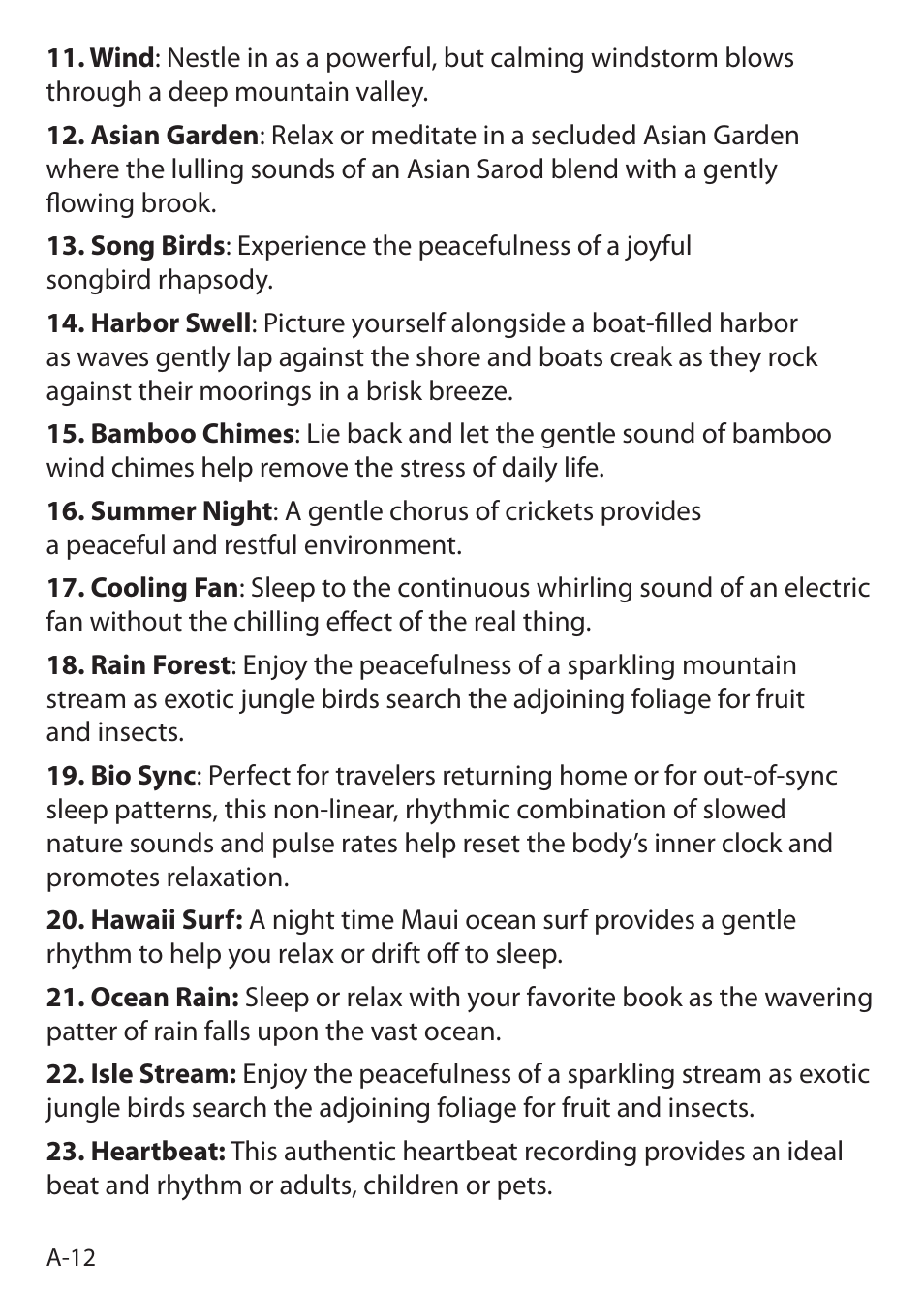 Sound Oasis S-5000 User Manual | Page 14 / 118