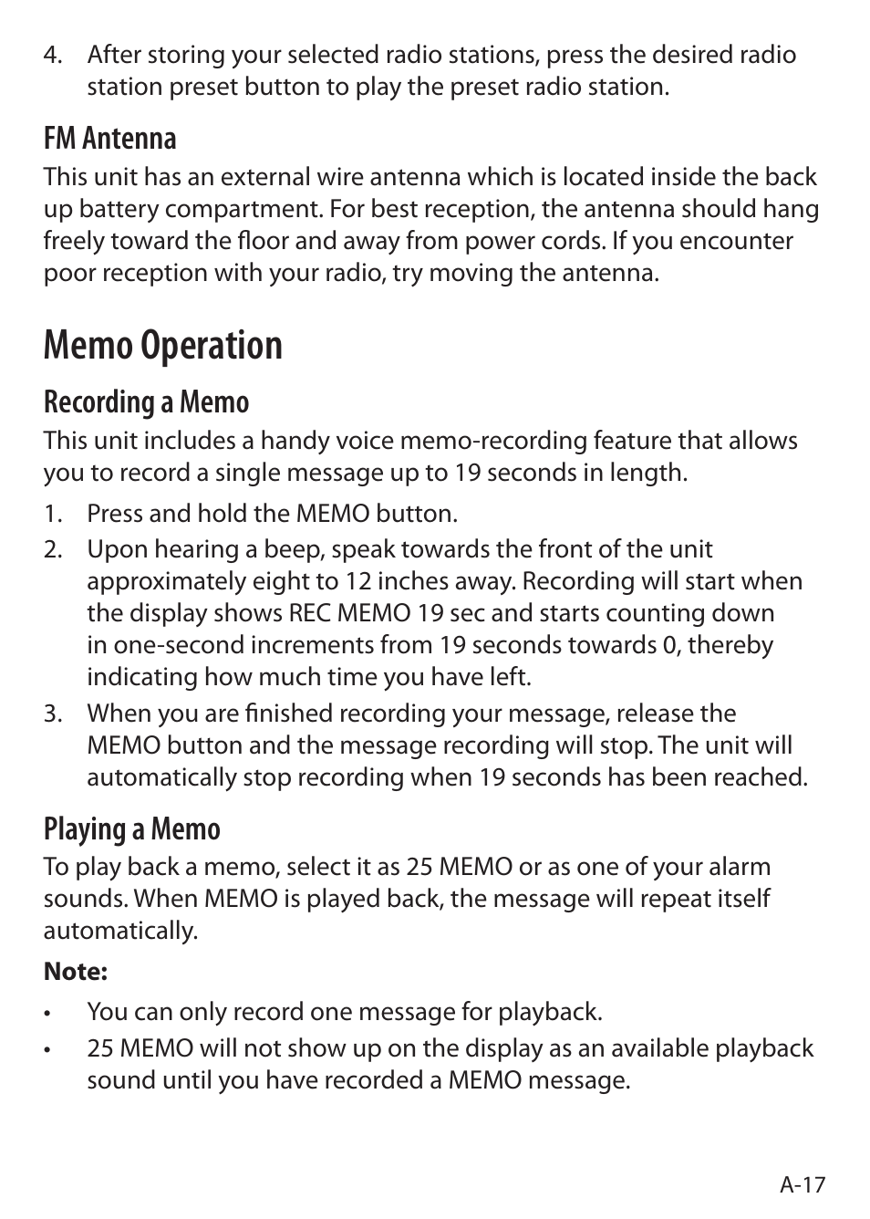 Fm antenna | Sound Oasis S-5000 User Manual | Page 19 / 118