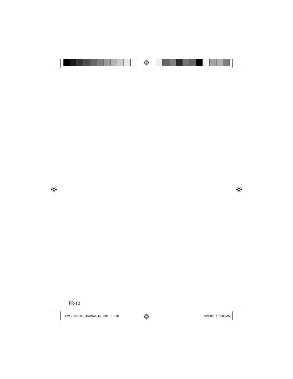 Fr-10 | Sound Oasis S-550-05 User Manual | Page 21 / 32