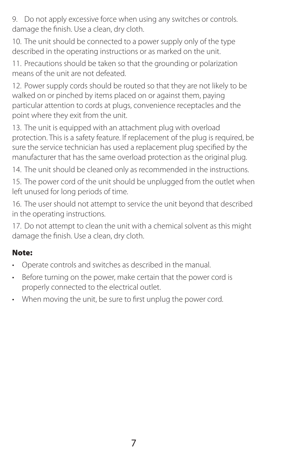 Sound Oasis BLS-100SO User Manual | Page 8 / 20