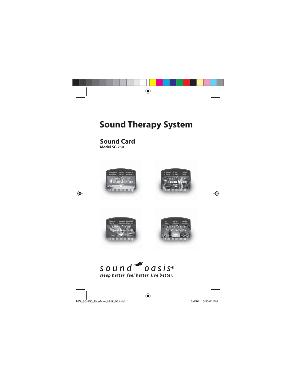 Sound Oasis SC-250-02 User Manual | 17 pages