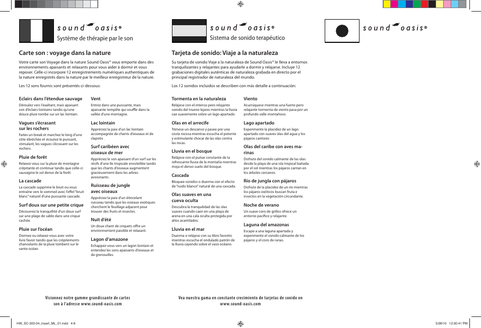 Sound Oasis SC-300-04 User Manual | Page 2 / 2