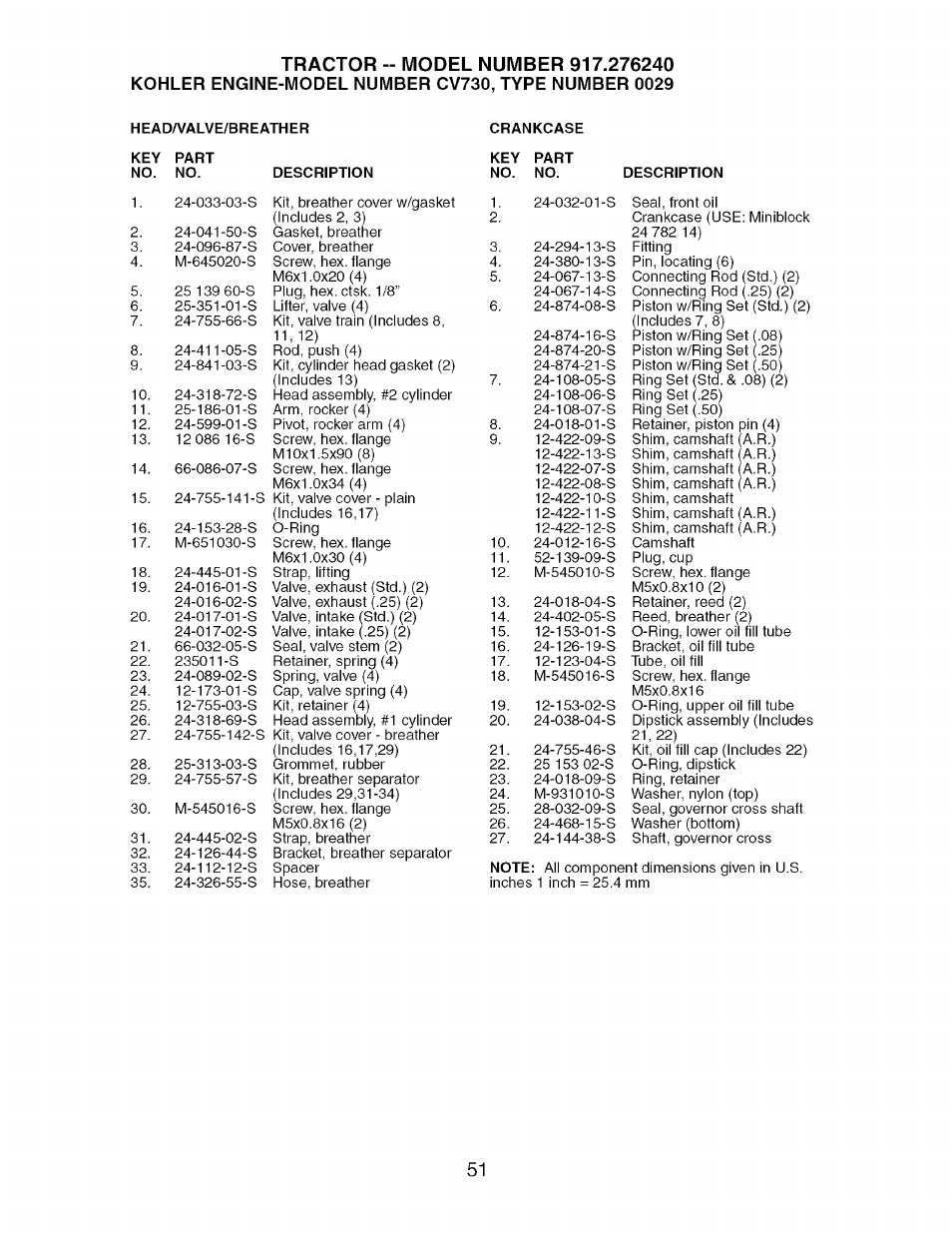 Craftsman 917.276240 User Manual | Page 51 / 60