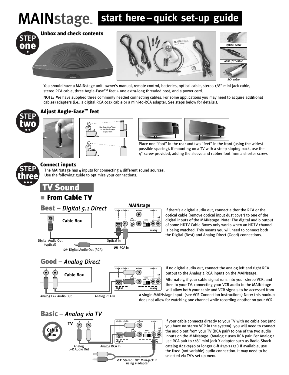 Soundmatters MAINstage Set-up Guide User Manual | 4 pages