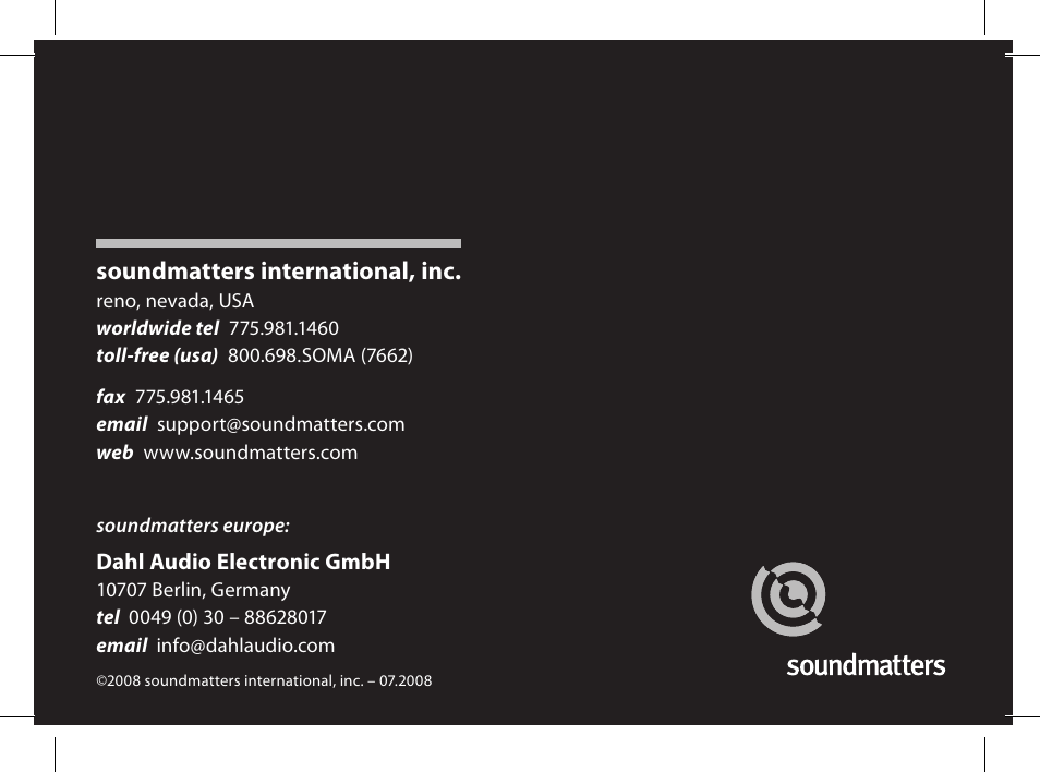 Soundmatters FOXL User Manual | 52 pages