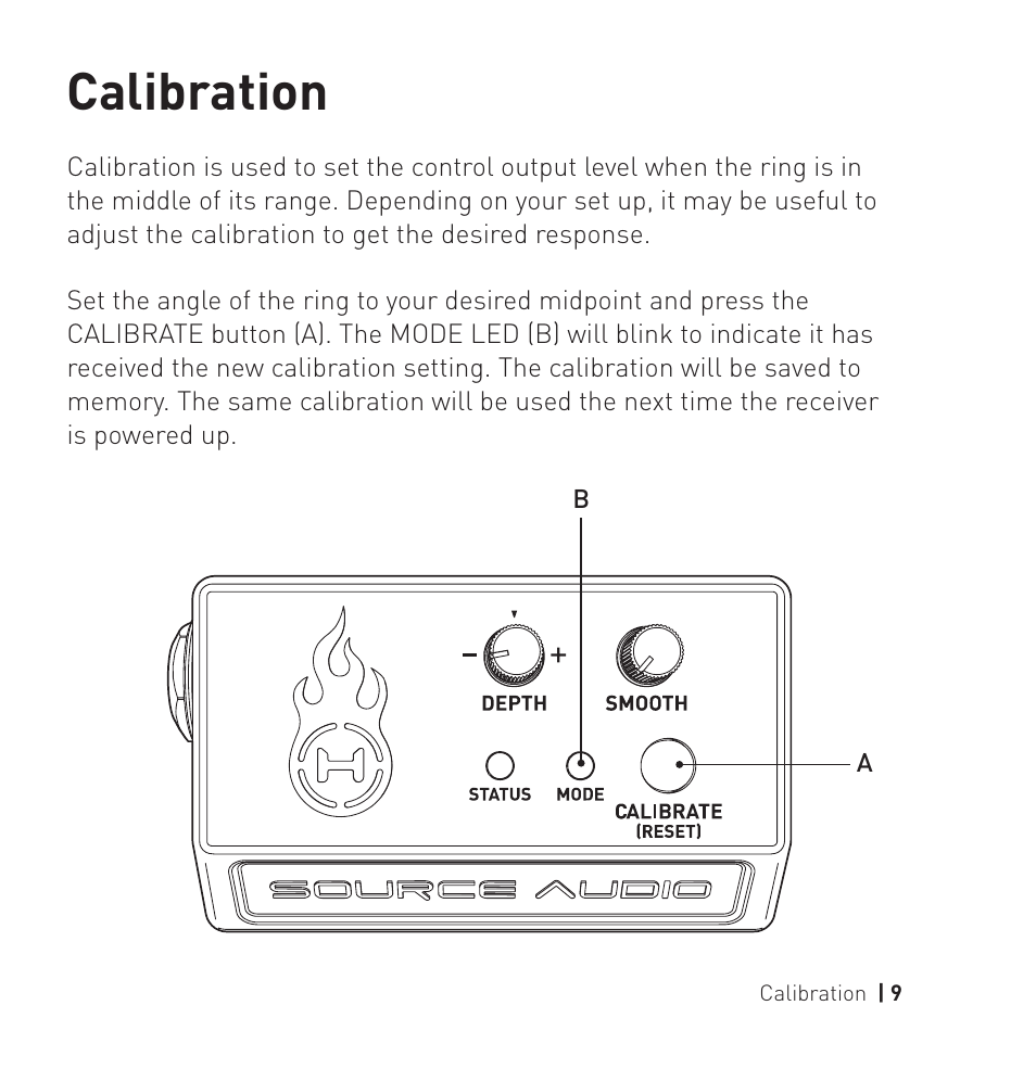 Calibration | Source Audio Hot Hand 3 Universal Wireless Adapter User Manual | Page 9 / 16