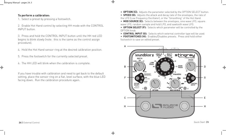 Pg 5 of 14 | Source Audio Soundblox 2 Stingray Multi-Filter User Manual | Page 24 / 28