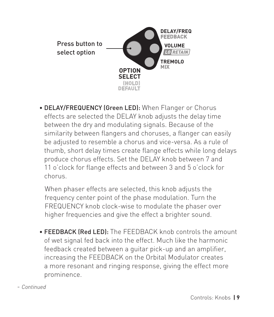 Source Audio Soundlbox 2 Orbital Modulator User Manual | Page 10 / 28