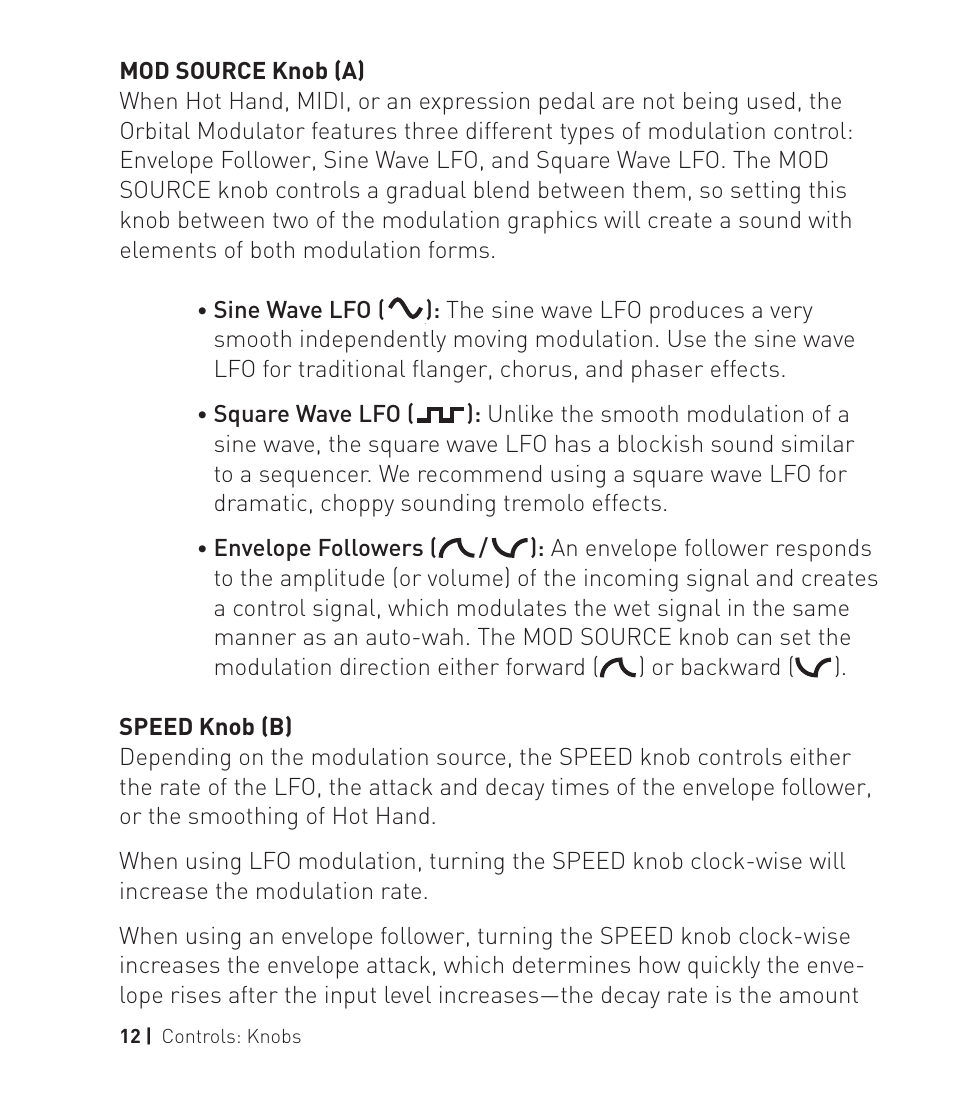 Source Audio Soundlbox 2 Orbital Modulator User Manual | Page 13 / 28