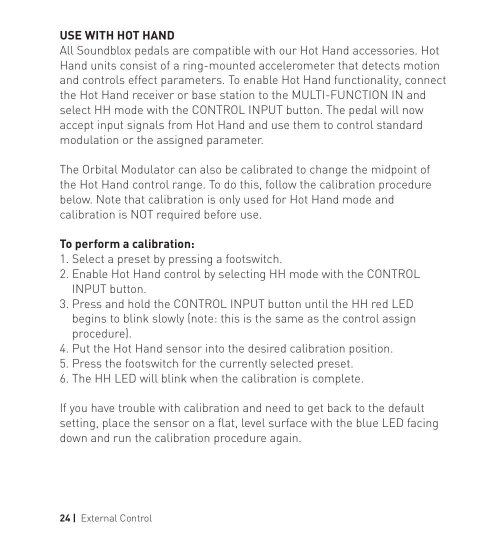 Source Audio Soundlbox 2 Orbital Modulator User Manual | Page 25 / 28