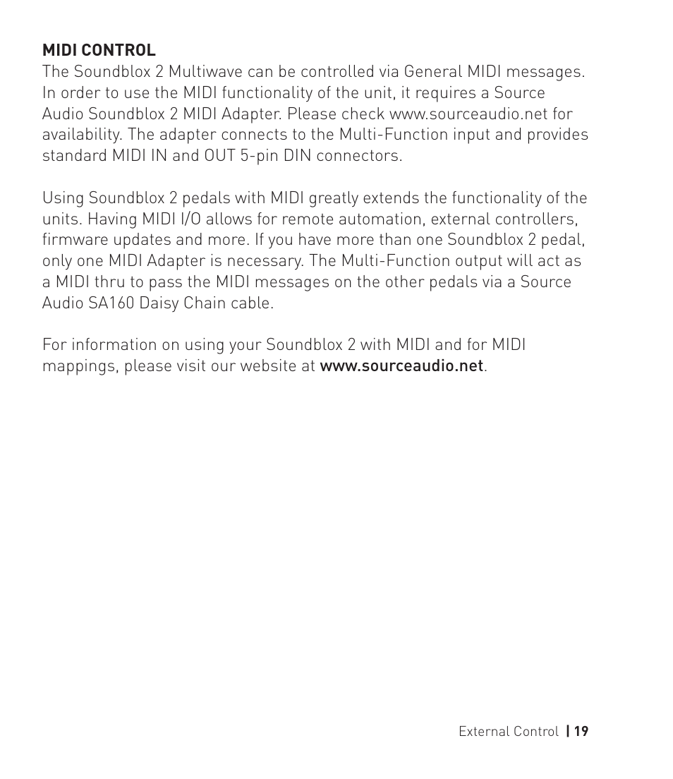 Source Audio Soundblox 2 Multiwave Distortion User Manual | Page 19 / 24