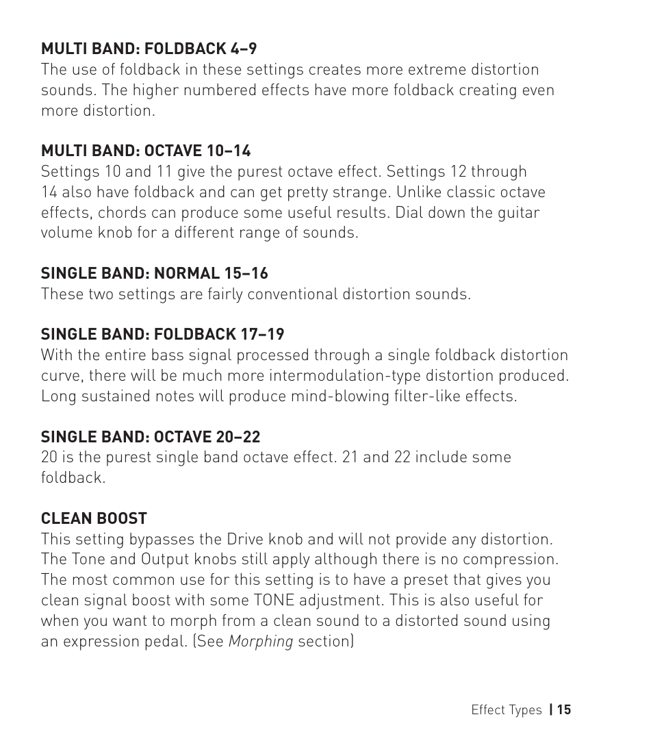 Source Audio Soundblox 2 Multiwave Bass Distortion User Manual | Page 15 / 24