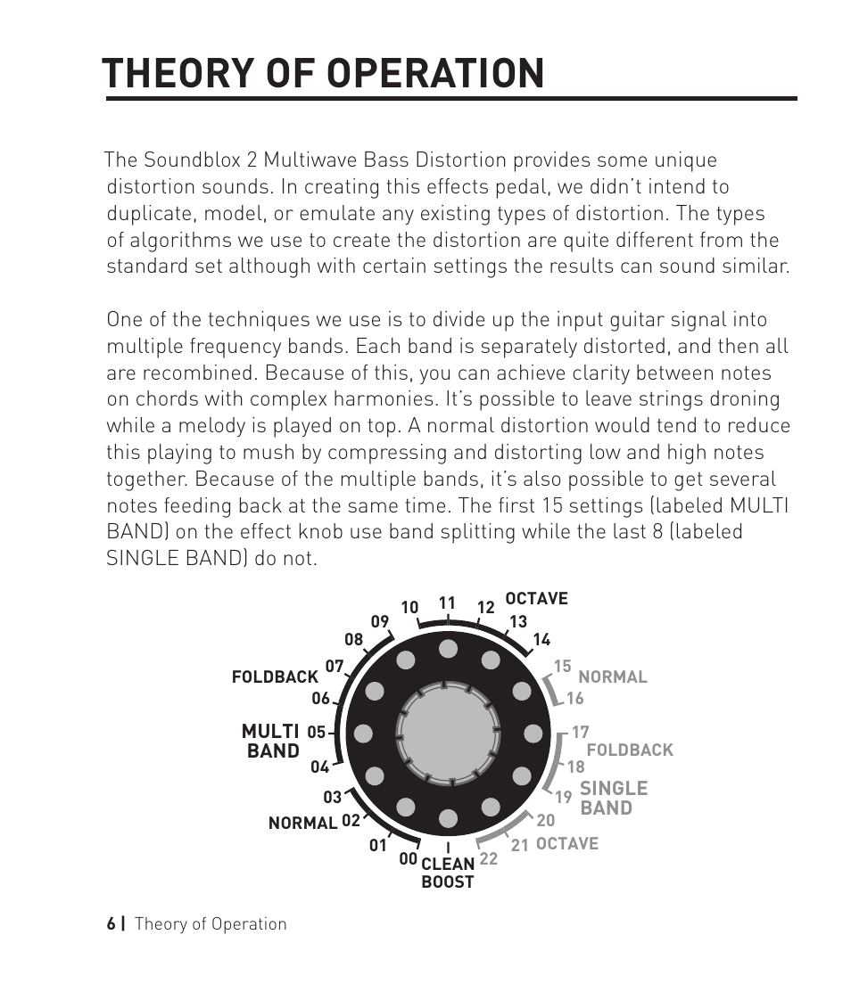 Theory of operation | Source Audio Soundblox 2 Multiwave Bass Distortion User Manual | Page 6 / 24