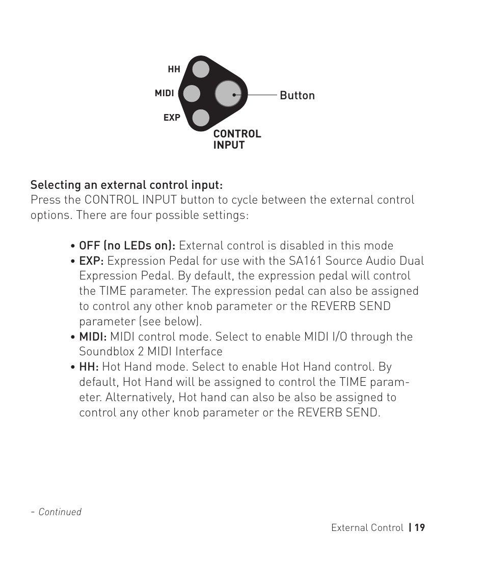 Source Audio Soundblox 2 Dimension Reverb User Manual | Page 19 / 28
