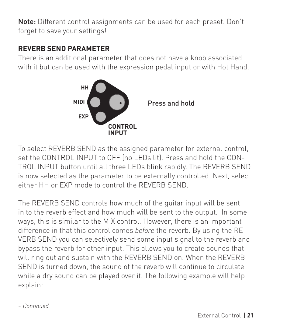 Source Audio Soundblox 2 Dimension Reverb User Manual | Page 21 / 28